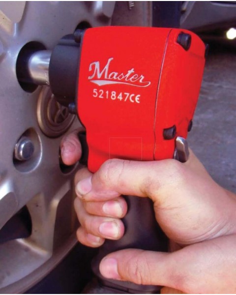 Master Palm Mini Light Weight Impact Wrench, 1/2" Square Drive, Max. 550 ft-lb