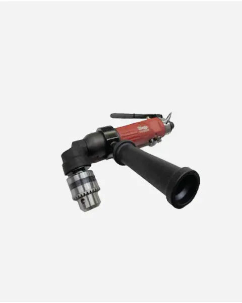 Master Palm 28490 Industrial 1/2" Keyed Jacobs Chuck 90-Degree Angle Pneumatic Air Drill – Low Profile Right Angle, 500 RPM