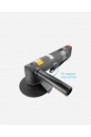 5-in Industrial Pneumatic Angle Grinder with side Handle, 1 Horsepower, 11000RPM