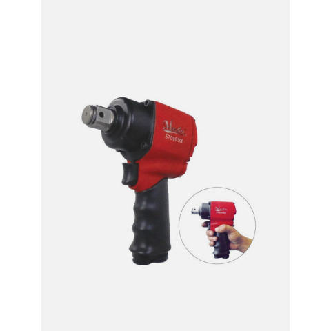 Mini High Torque Impact Wrench, 3/4" Square Drive, Max. 1100 ft-lb - Low Air Consumption