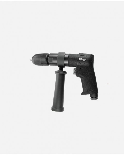 Master Palm Heavy Duty 1/2"   Jacobs Keyless Pneumatic Air Drill, 800 Rpm, Side Handle