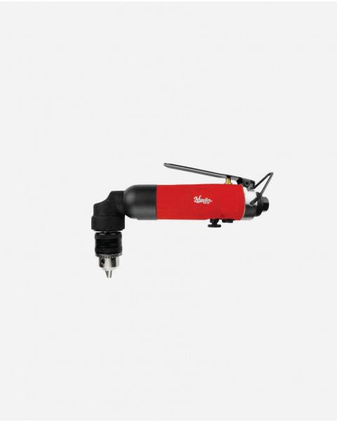 Industrial 1/2 inch reversible right angle air drill, 1700RPM, with a detachable side handle