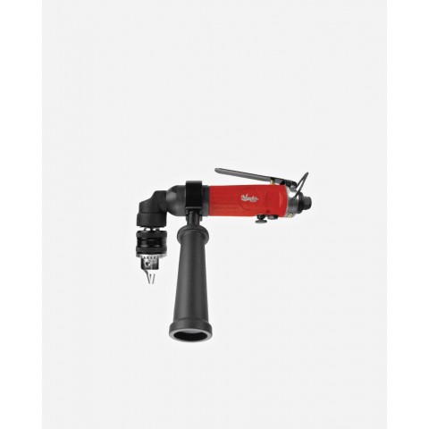 3/8 inch Right Angle Air Drill Reversible, 1700 Rpm, Keyed Chuck - 1700 rpm