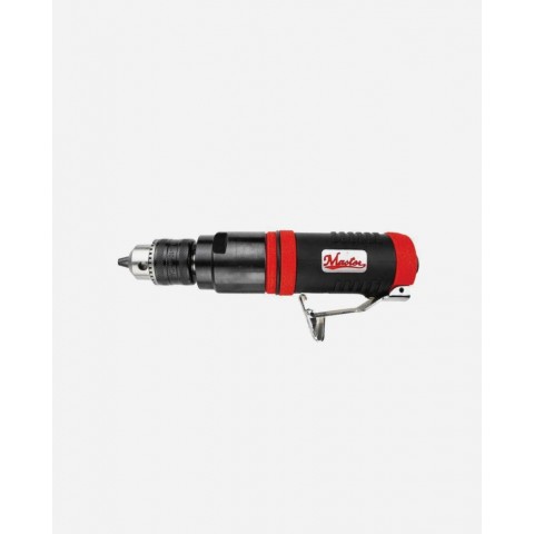 Industrial Heavy Duty 3/8" Straight Inline Air Drill,  Jacobs Keyed Chuck, 2500 Rpm, 0.9 HP