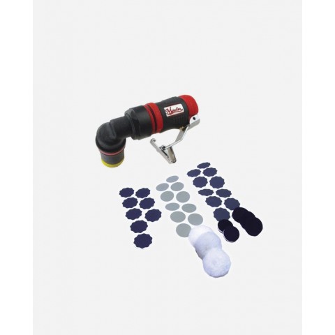 Low Profile Angle Palm Mini Right Angle Orbital Finger Sander Set